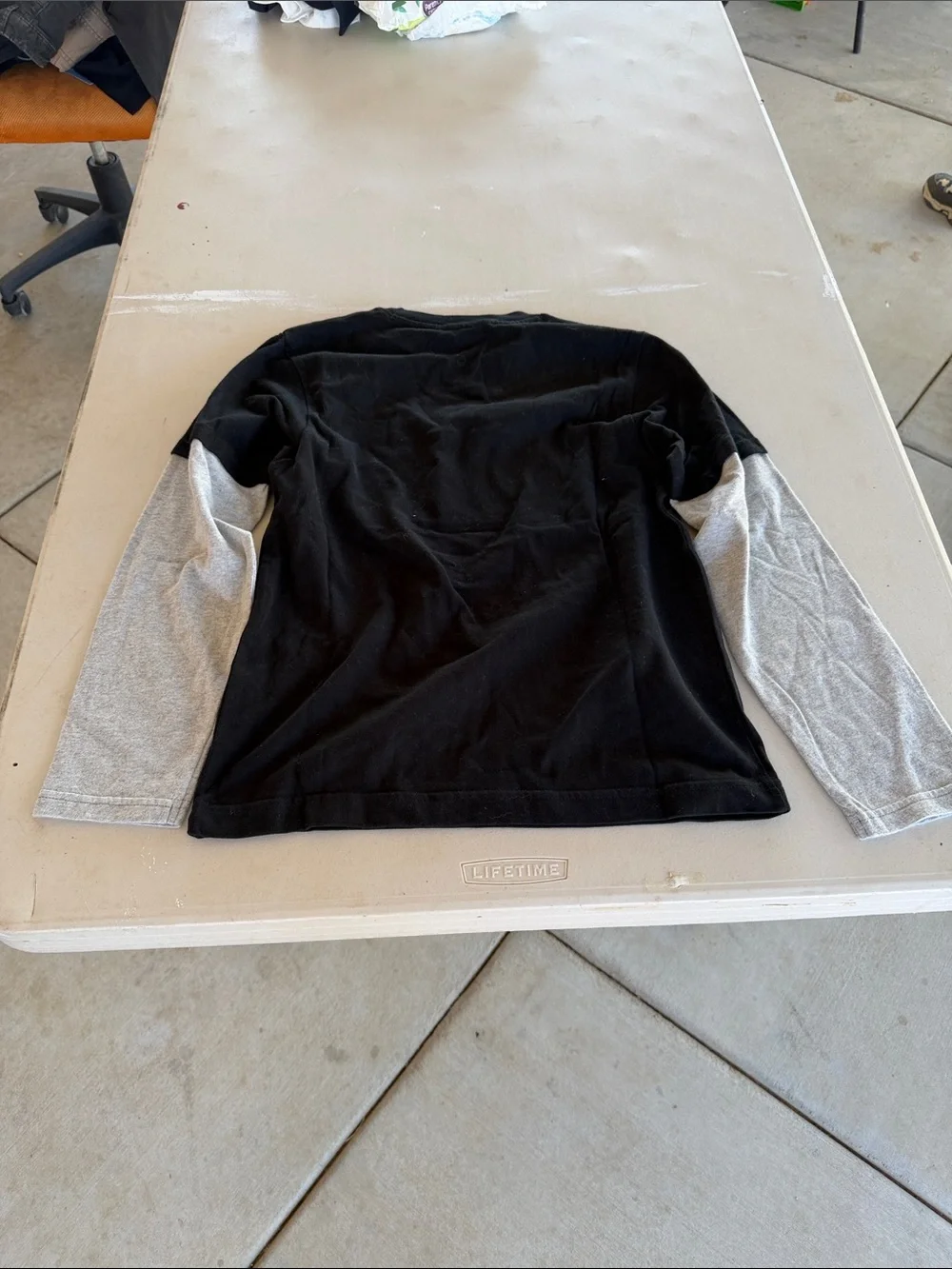 NWT Gymboree Black & Gray Long-Sleeve Tee with Car and Red Flame Graphic